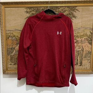 Under Armour Crimson Pullover with Logo Mens Size Large